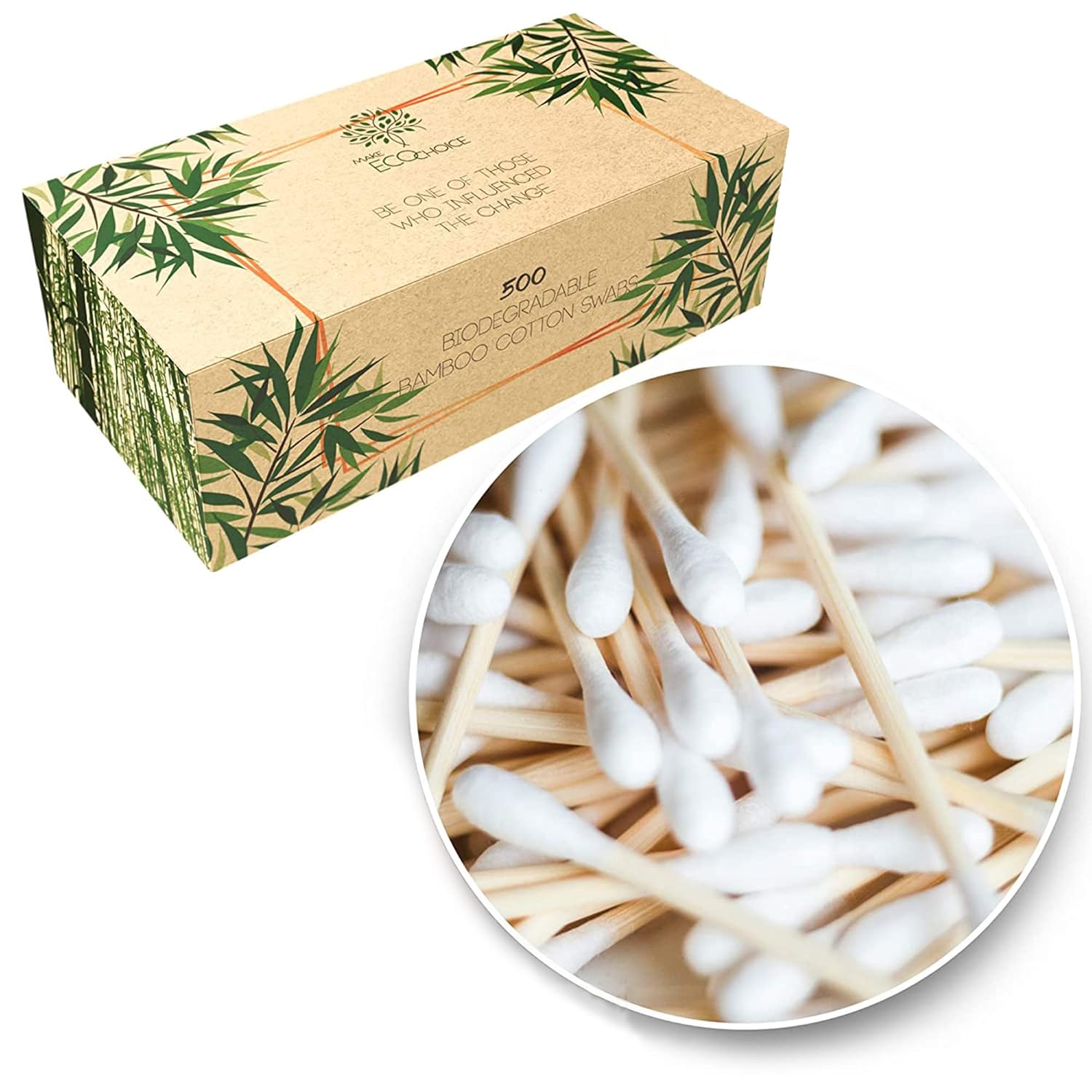 Biodegradable Bamboo Cotton Swabs